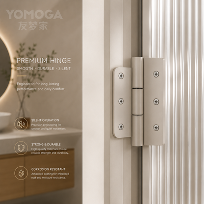 Ultimate Ultra-Slim Ribbed Glass Bathroom Door
