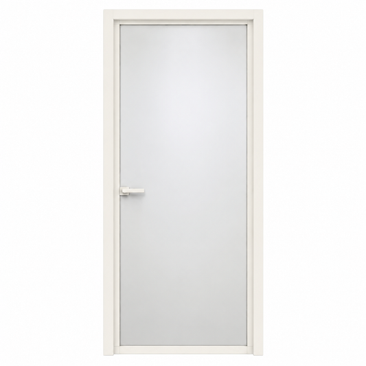 Ultimate Ultra-Slim Ribbed Glass Bathroom Door