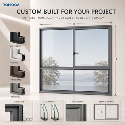 120 series side-pressure window customization options