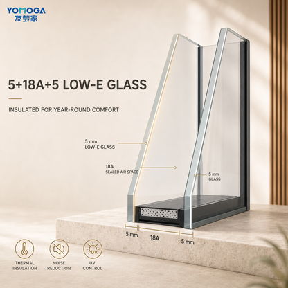 160 six-track panoramic sliding window structural detail
