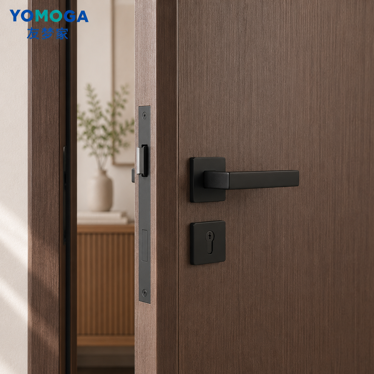 Aluminum Wood Interior Door finish detail