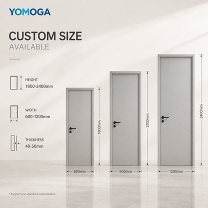 Carbon Crystal Door custom size and opening options
