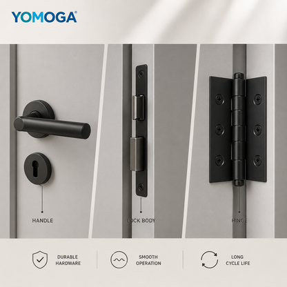 Carbon Crystal Door hardware detail