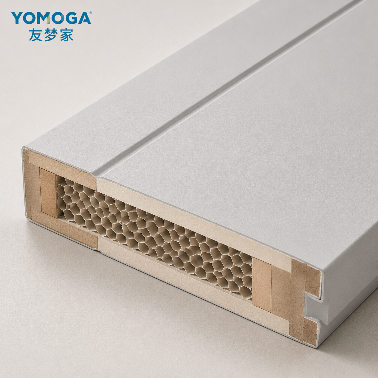 Carbon crystal panel door leaf structure