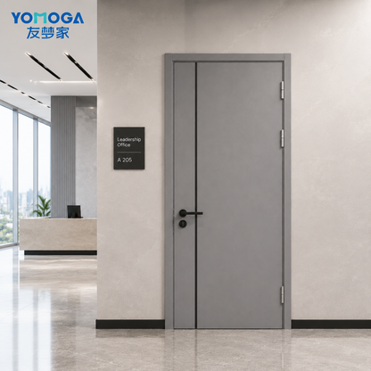 YOMOGA Full Aluminum Door installed closed
