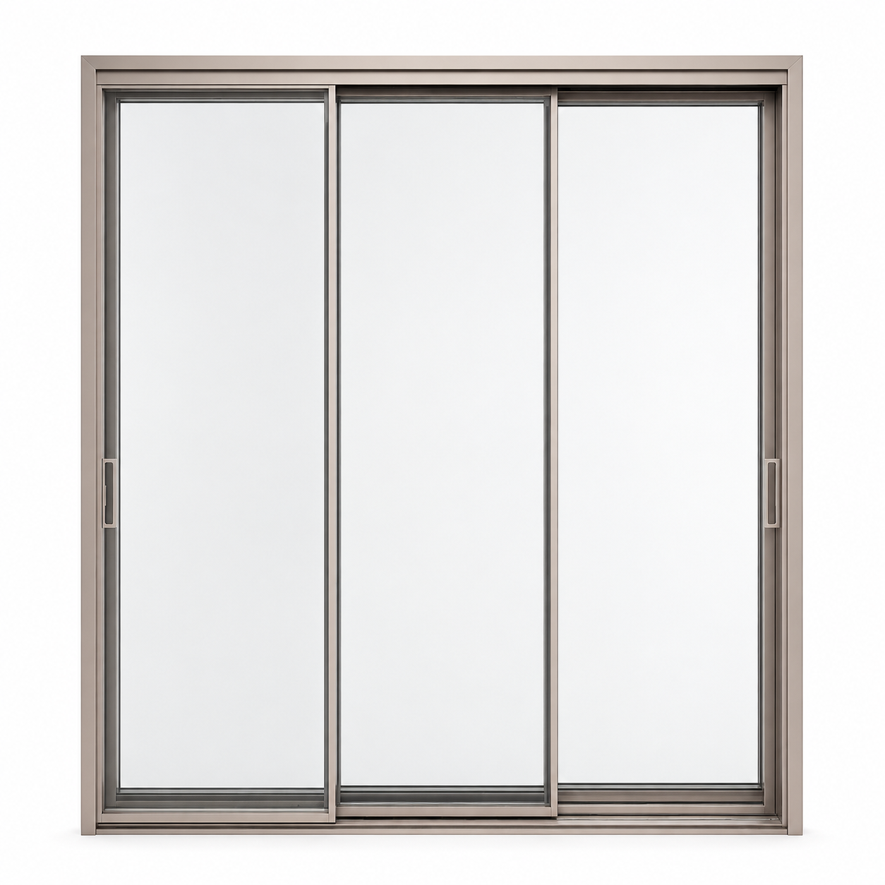 Ultimate Series three-track sliding door on white background