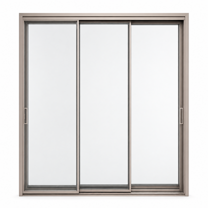 Ultimate Series three-track sliding door on white background