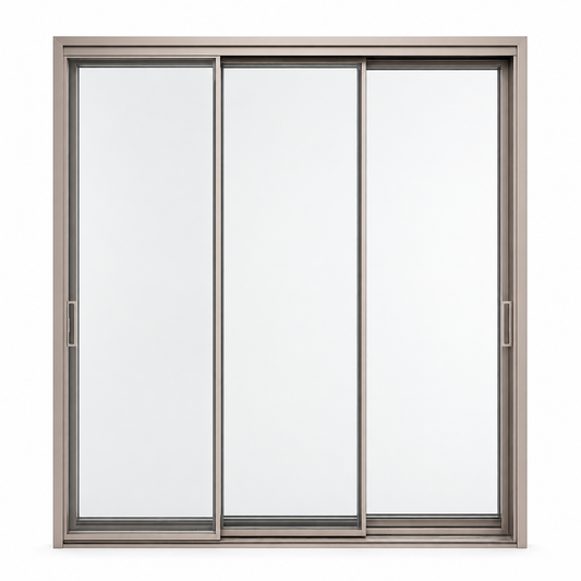 Ultimate Series three-track sliding door on white background
