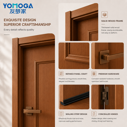 Waterproof 8 mm Panel Door craftsmanship and hardware