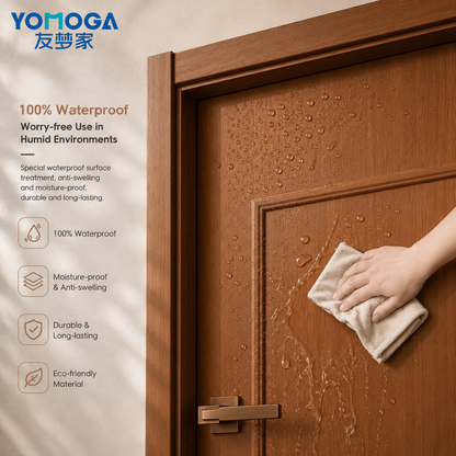 Waterproof and moisture-resistant door surface
