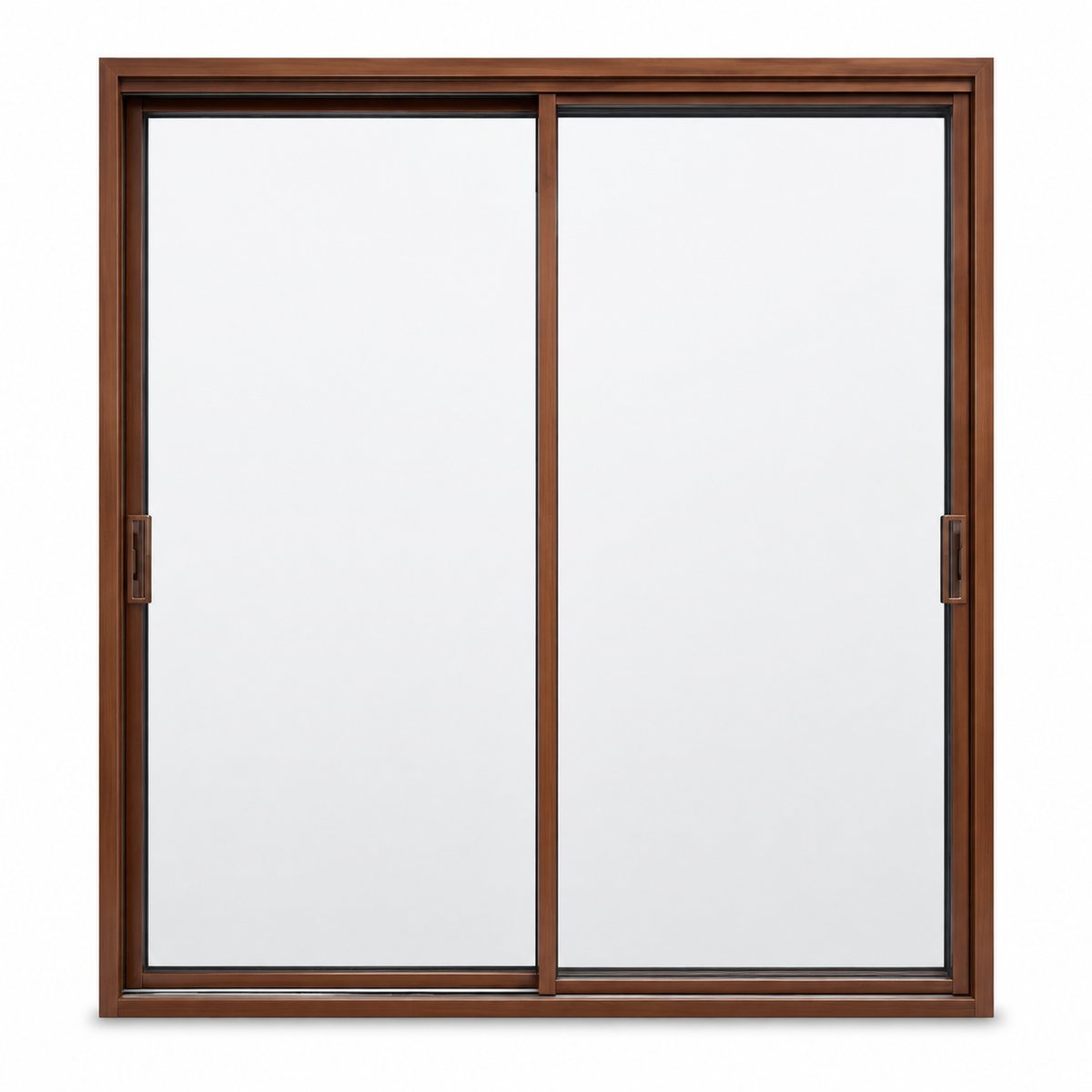 Woodgrain Two-Panel Sliding Door
